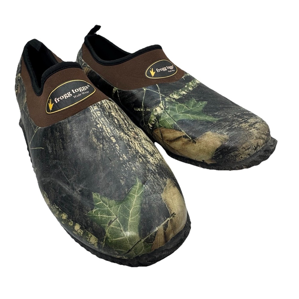 Frogg Togg Ankle Boots US Mens Sz 12 Rubber Steel Shank Camo Hunting‎ Farm
